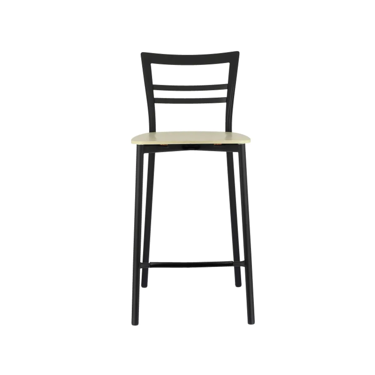 Go Clip Connubia® - Tabouret snack contemporain en métal et multiplis bois — vue 3