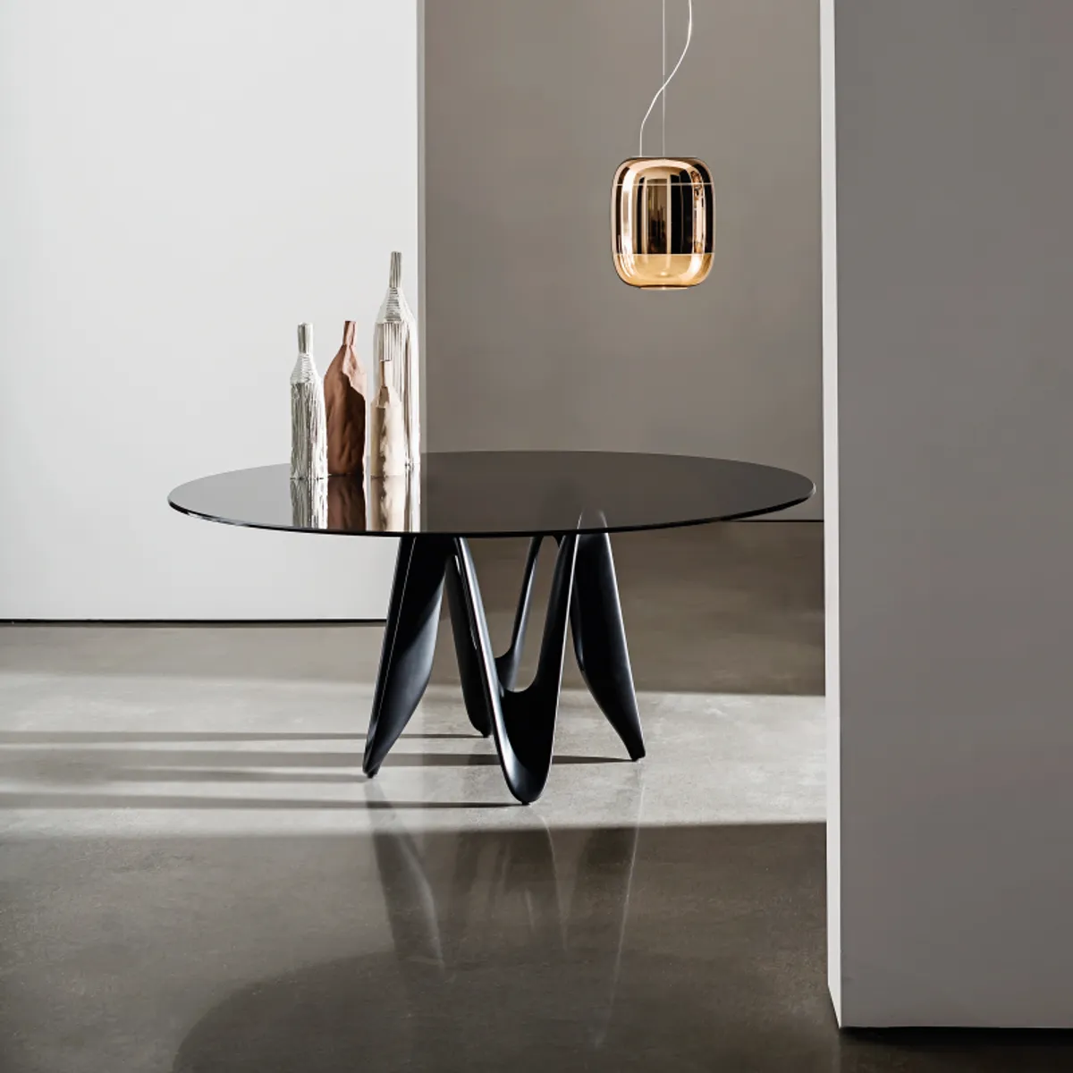 Lambda Sovet® - Table ronde design en verre — vue 3