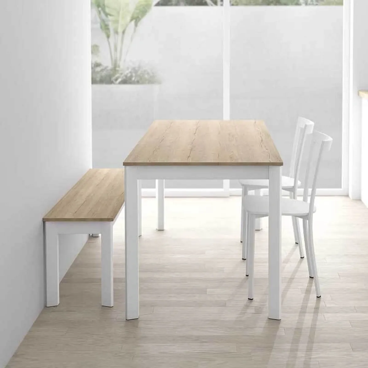 Multiplus - Table sur mesure en stratifié pieds en métal