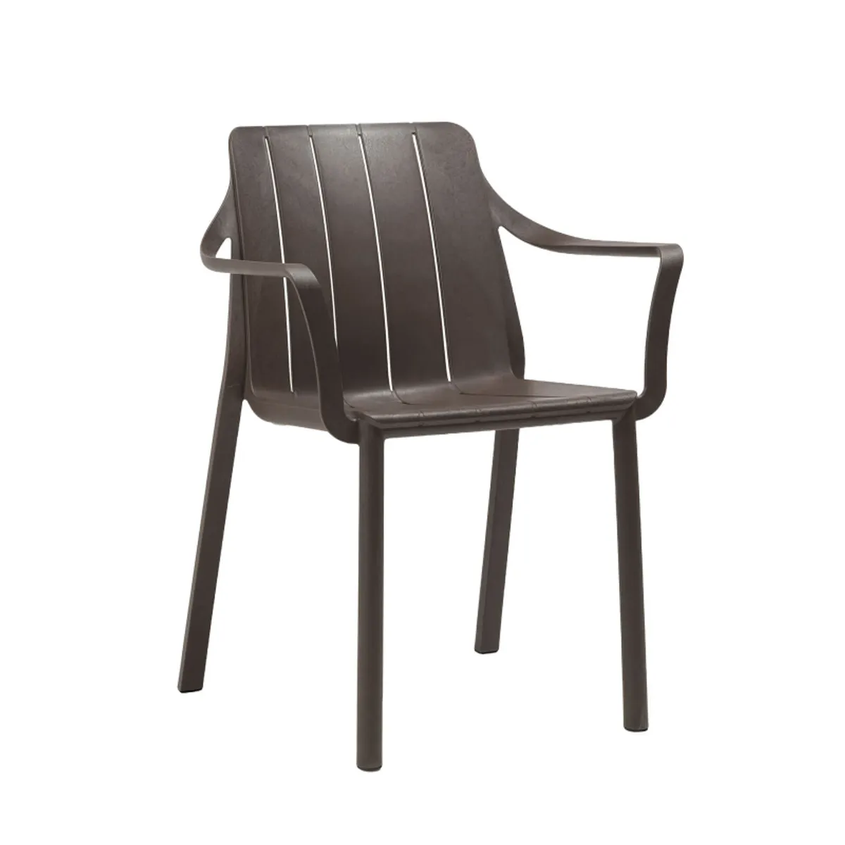 Tiberina - Fauteuil de jardin empilable en polypropylène — vue 3