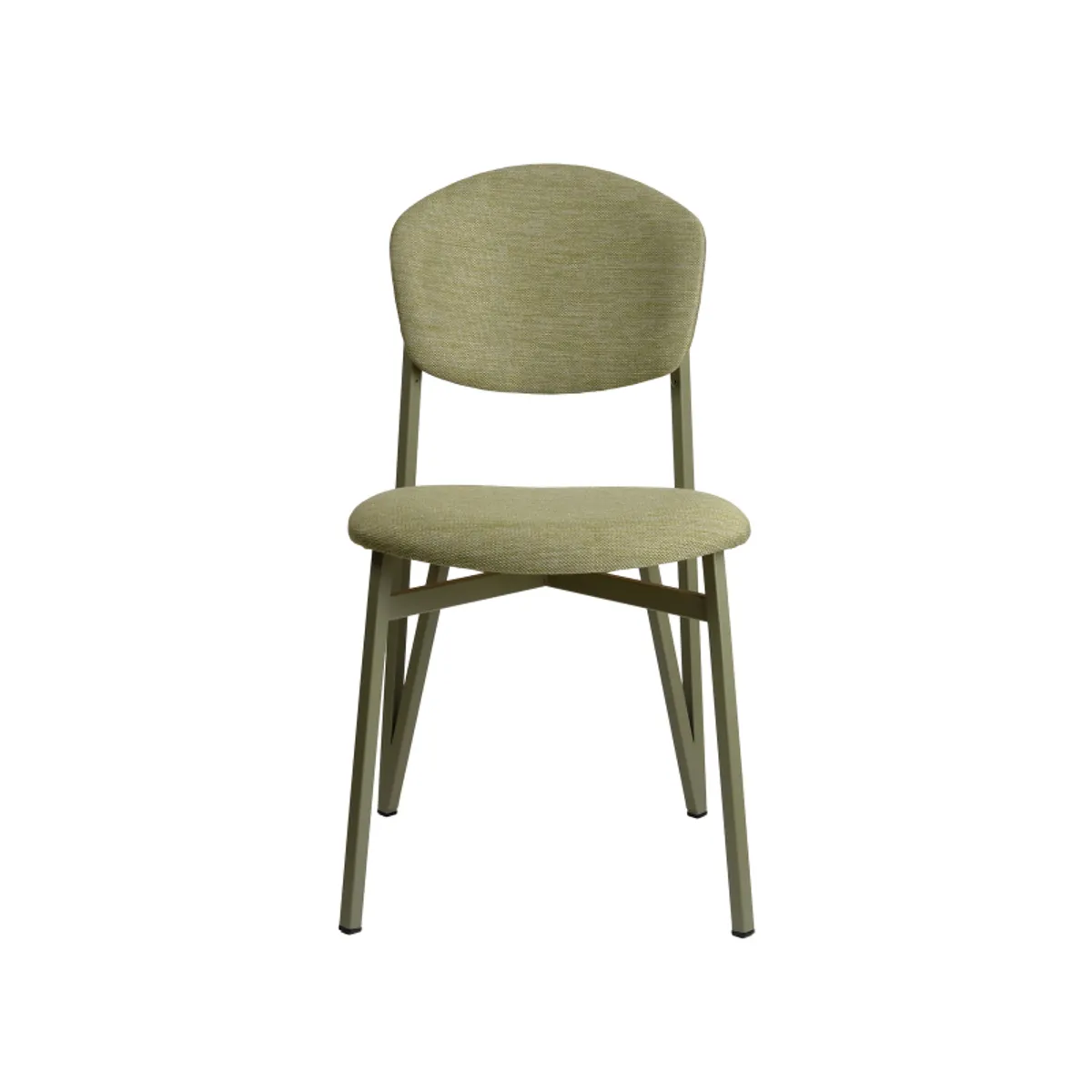 Artémis Carrier® - Chaise design française assise et dossier en tissu avec dos bois et pieds en méta — vue 5