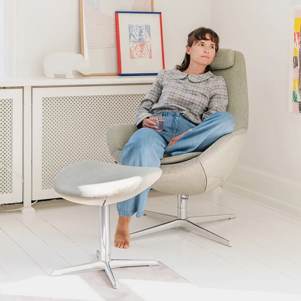 Kokon Varier® - Fauteuil relax inclinable design en tissu — vue 3