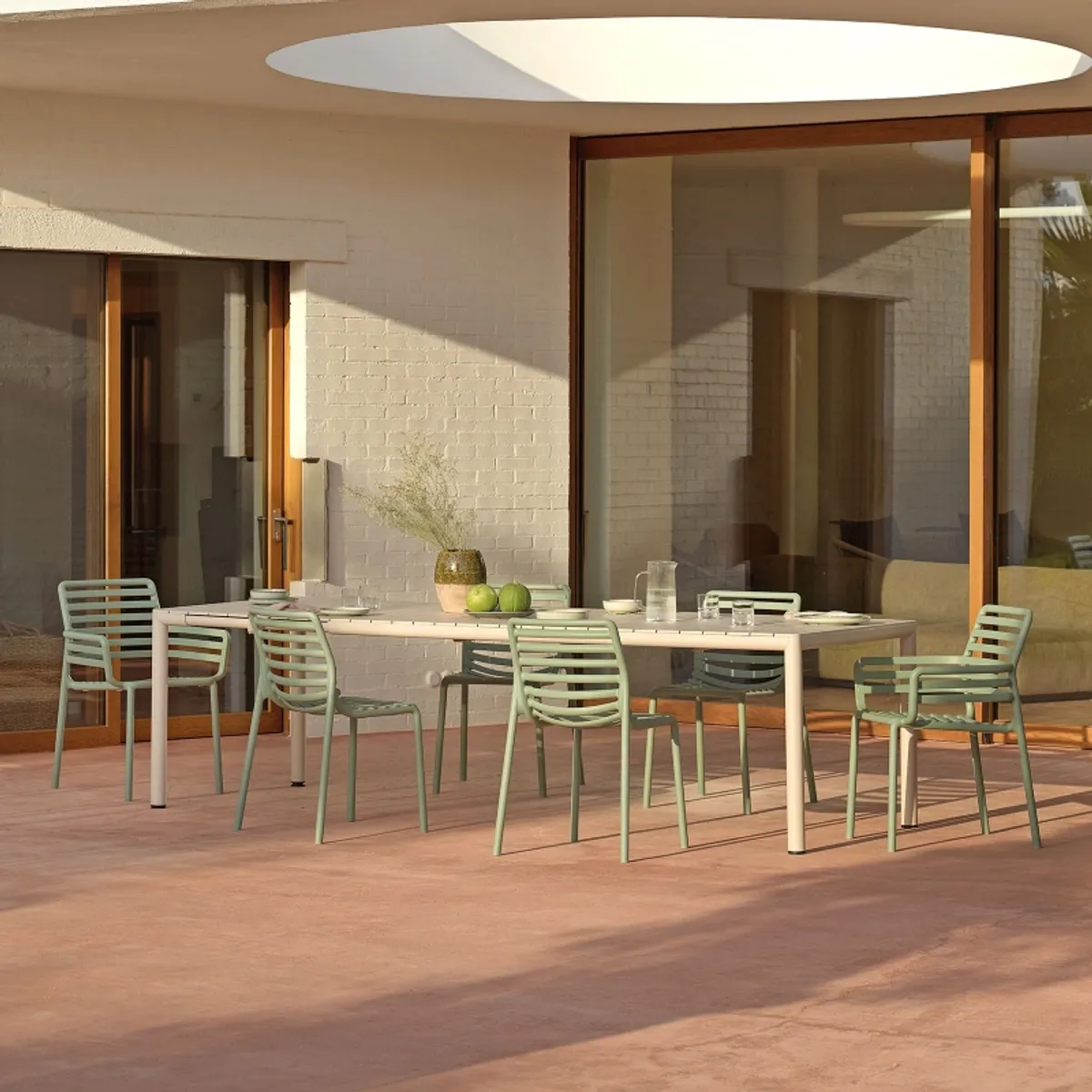 Doga - Fauteuil de jardin design empilable fabriqué en Italie — vue 5