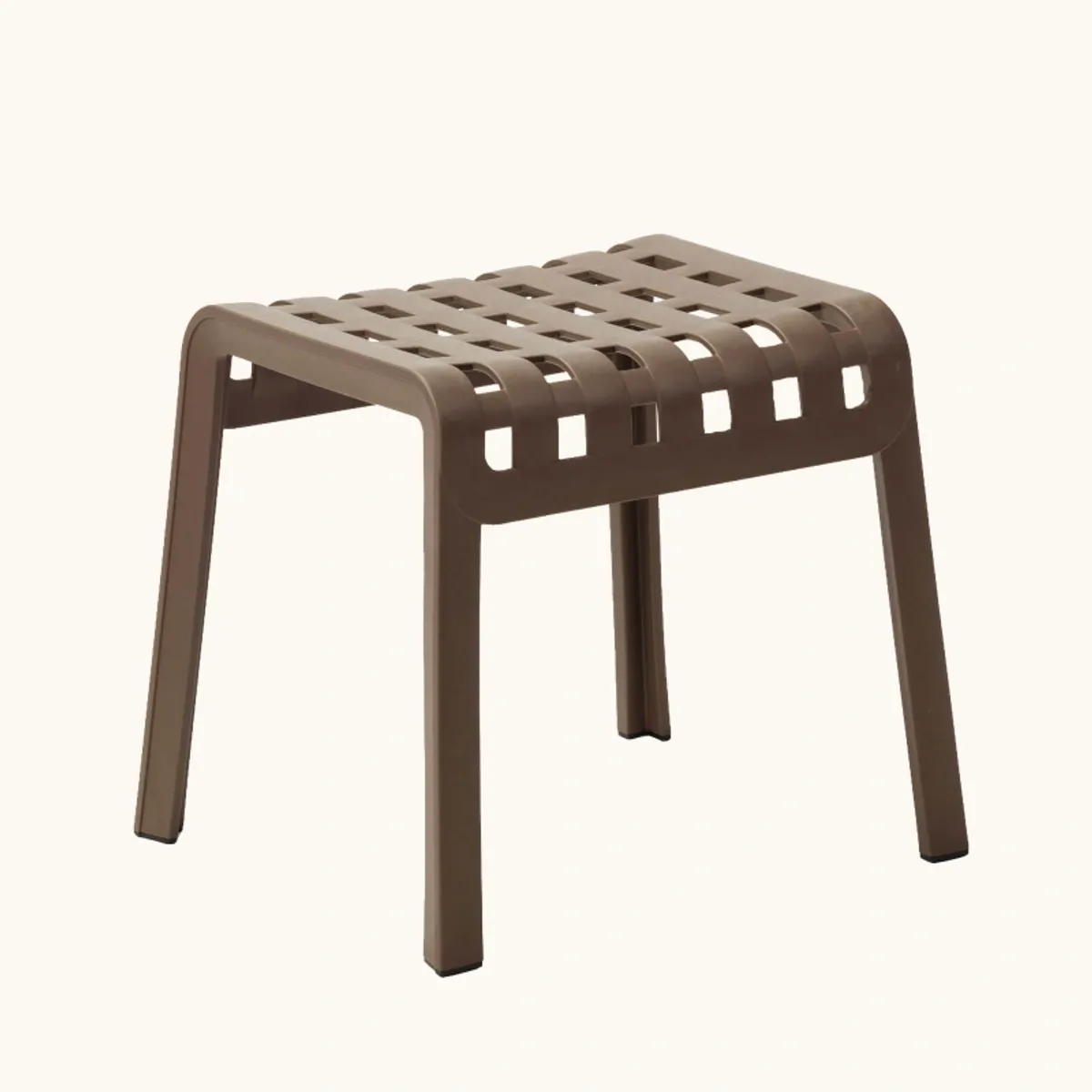 Poggio - Tabouret bas design empilable en polypropylène