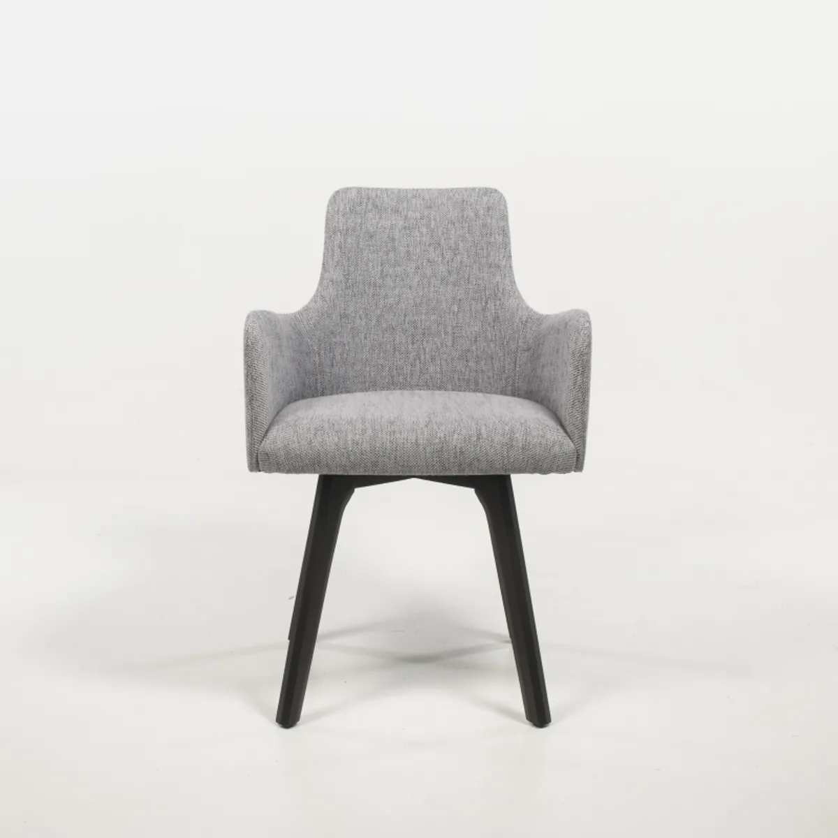 Anders - Fauteuil cocooning en tissu et pieds bois — vue 3
