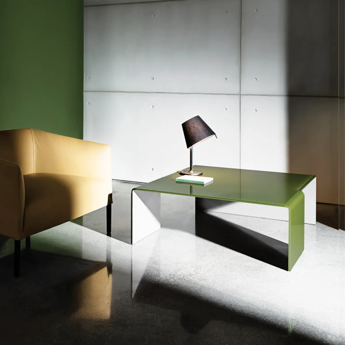 Spider Sovet® - Table basse design rectangulaire en verre — vue 4