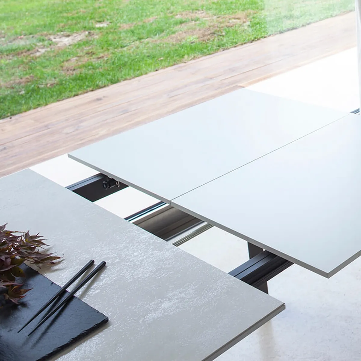 Teorema - Table de salle à manger extensible en céramique — vue 5