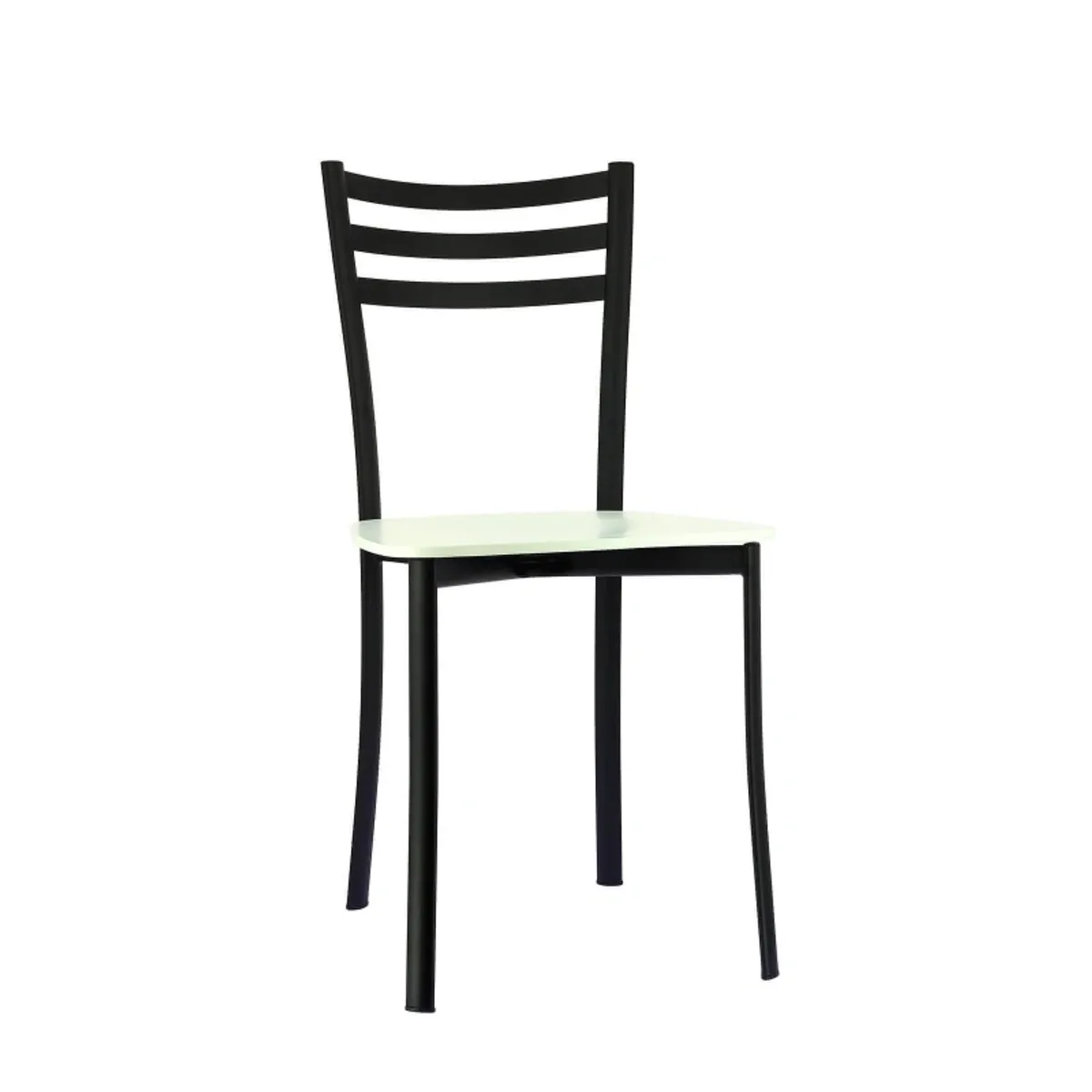 Ace 1320 - Chaise de cuisine en métal et assise bois