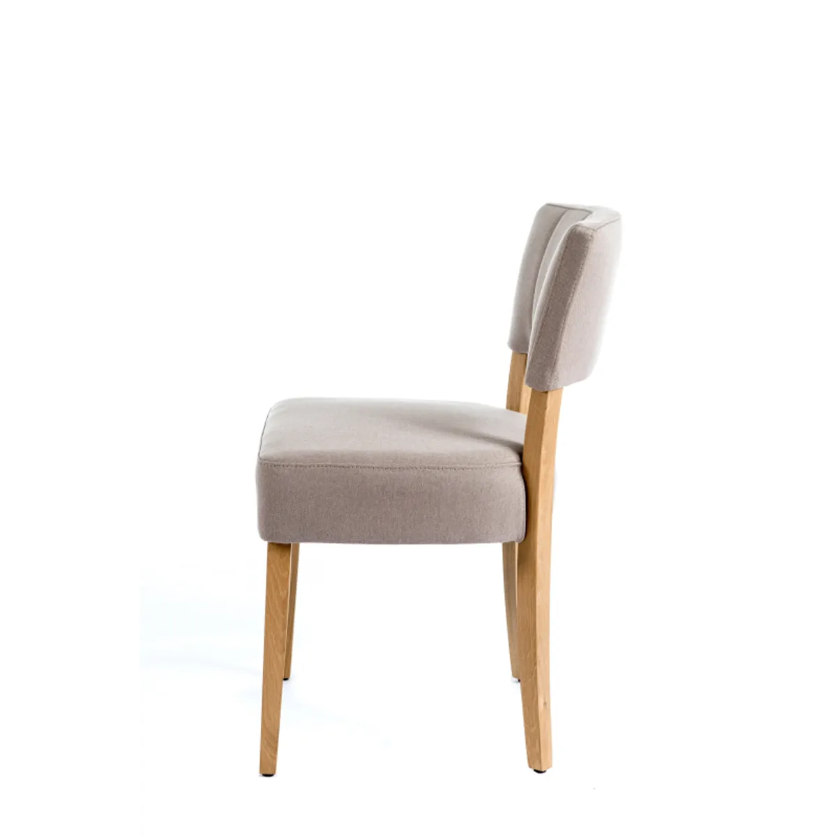 Steffi 2 - Chaise matelassée en tissu et bois — vue 4