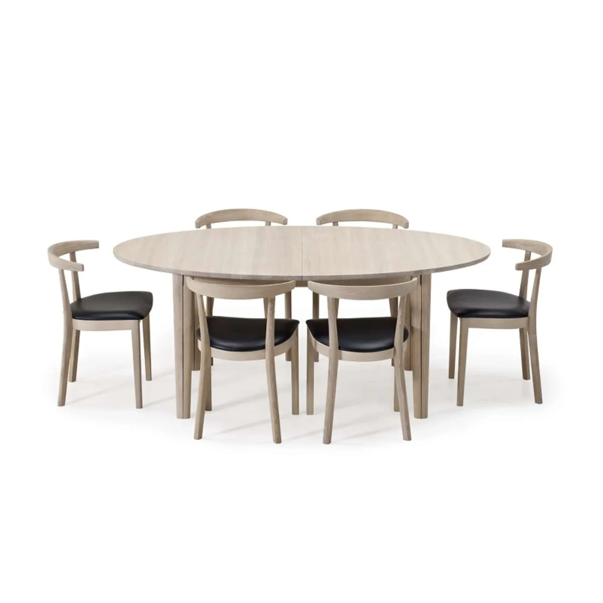 SM78 - Table ovale extensible en bois massif fabriquée au Danemark — vue 5