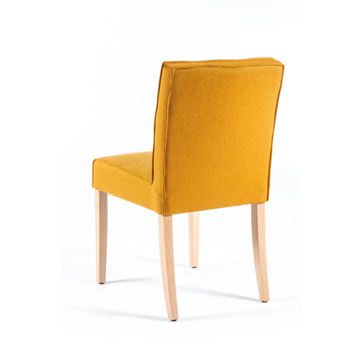 Carpe 2 - Chaise matelassée en tissu et bois — vue 3