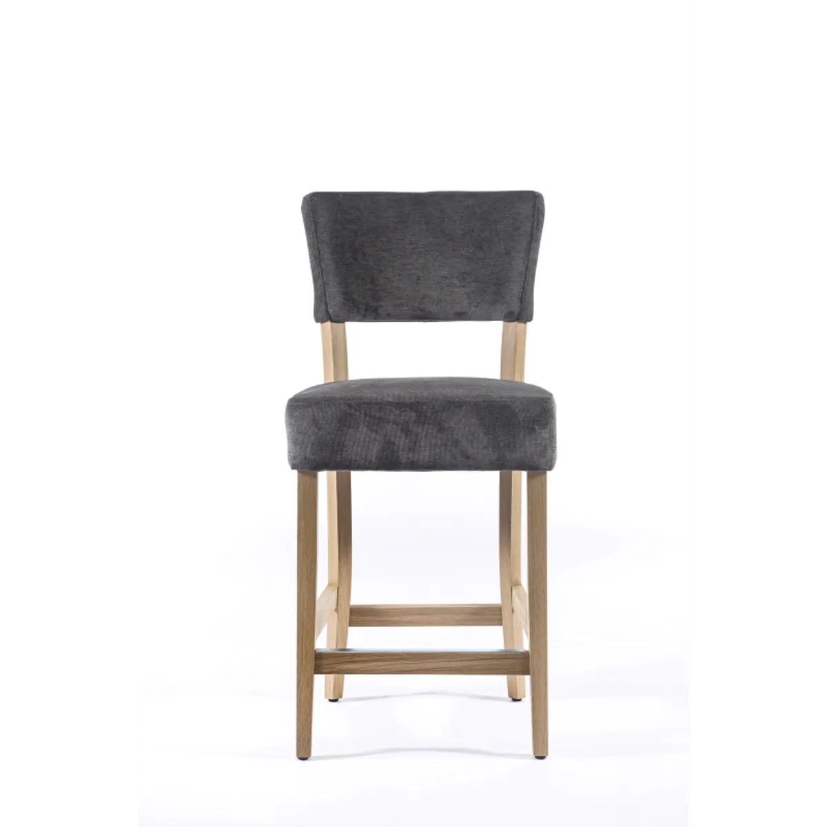 BarSteffi - Tabouret snack en tissu et bois — vue 3