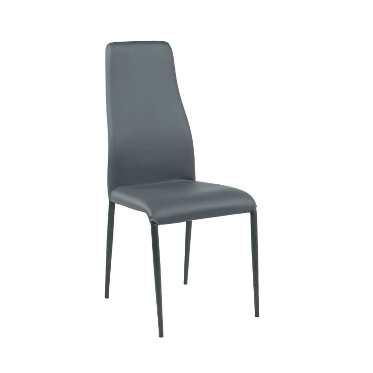 Mirta - Chaise de salle à manger italienne en synthétique et métal — vue 4