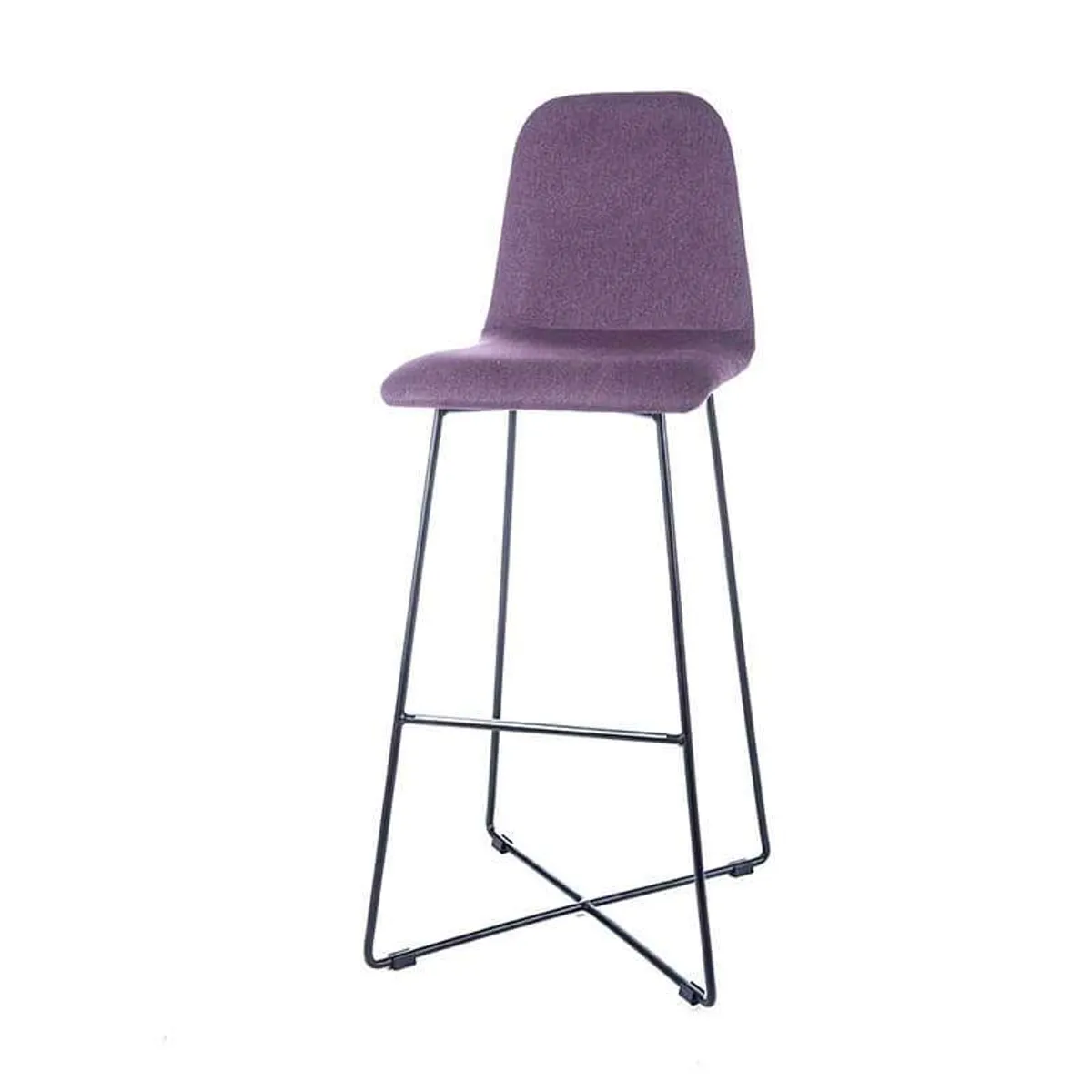 BarPandora - Tabouret de bar design en tissu avec pieds filaires en métal — vue 5