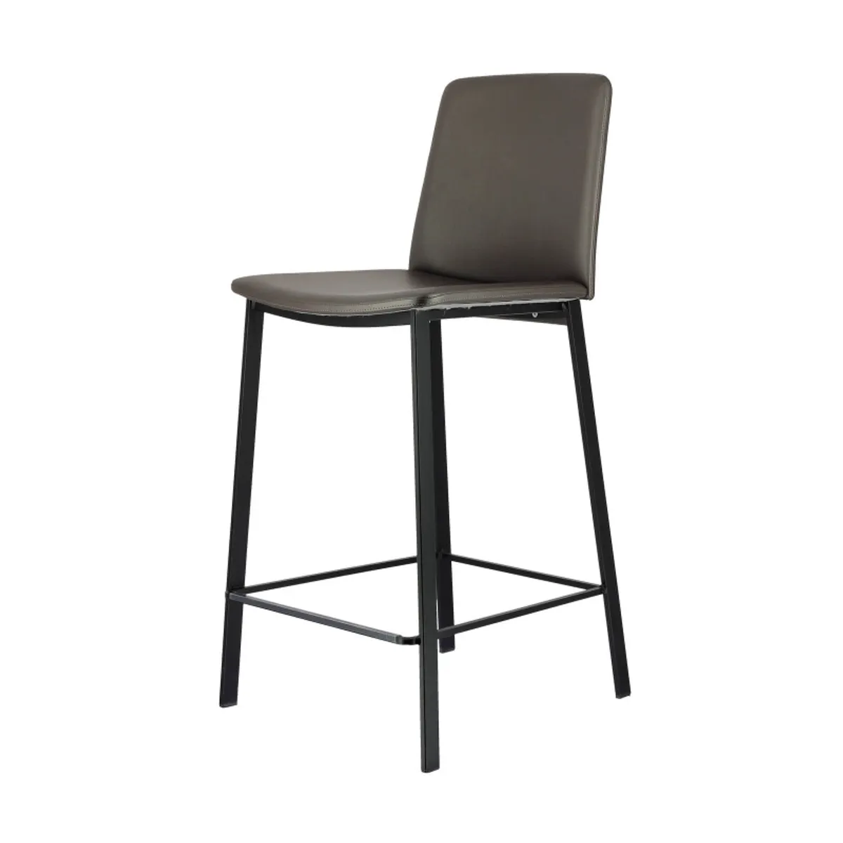 Primera - Tabouret snack belge rembourré en simili et pieds en métal — vue 4