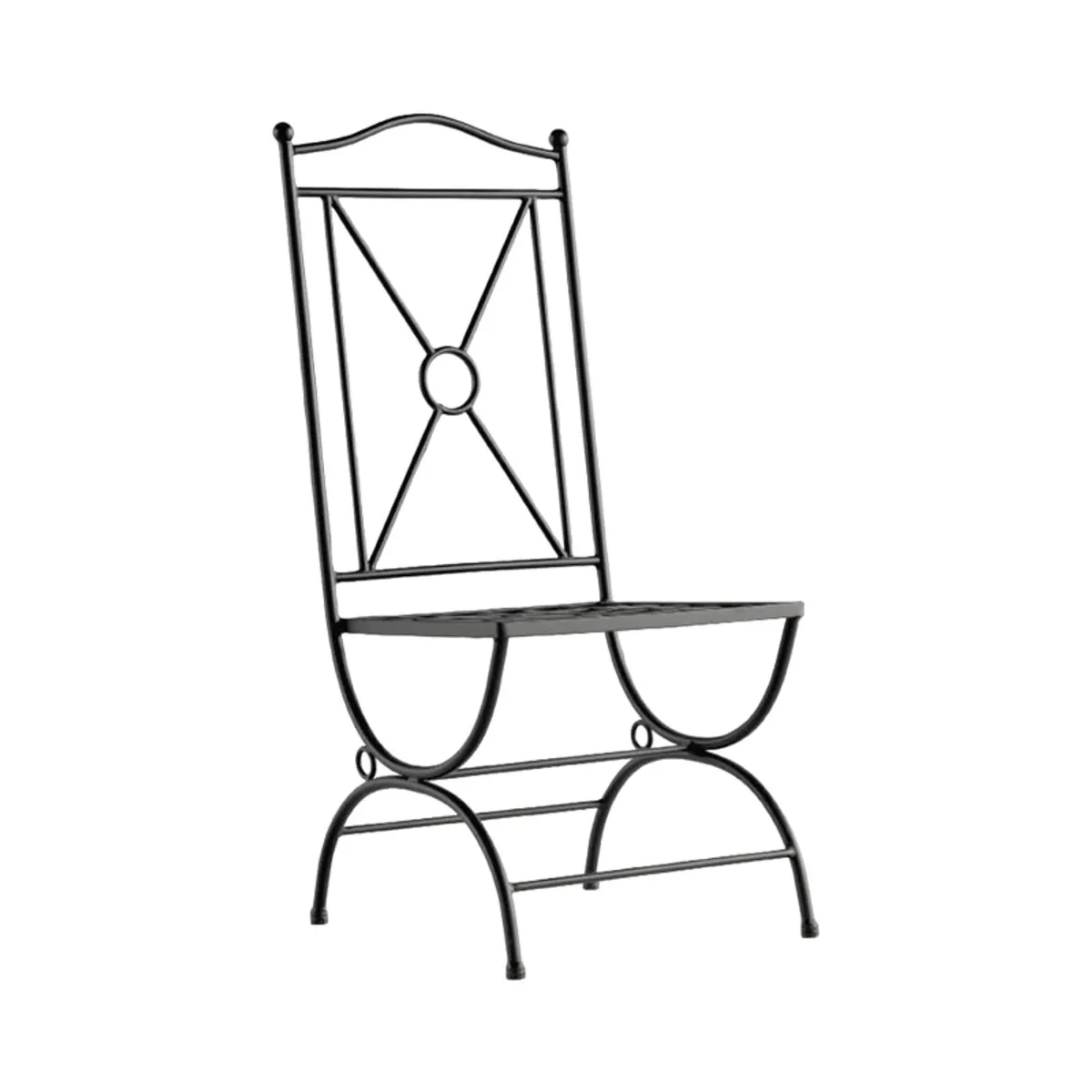 Atenas - Chaise de jardin provençale en métal — vue 3