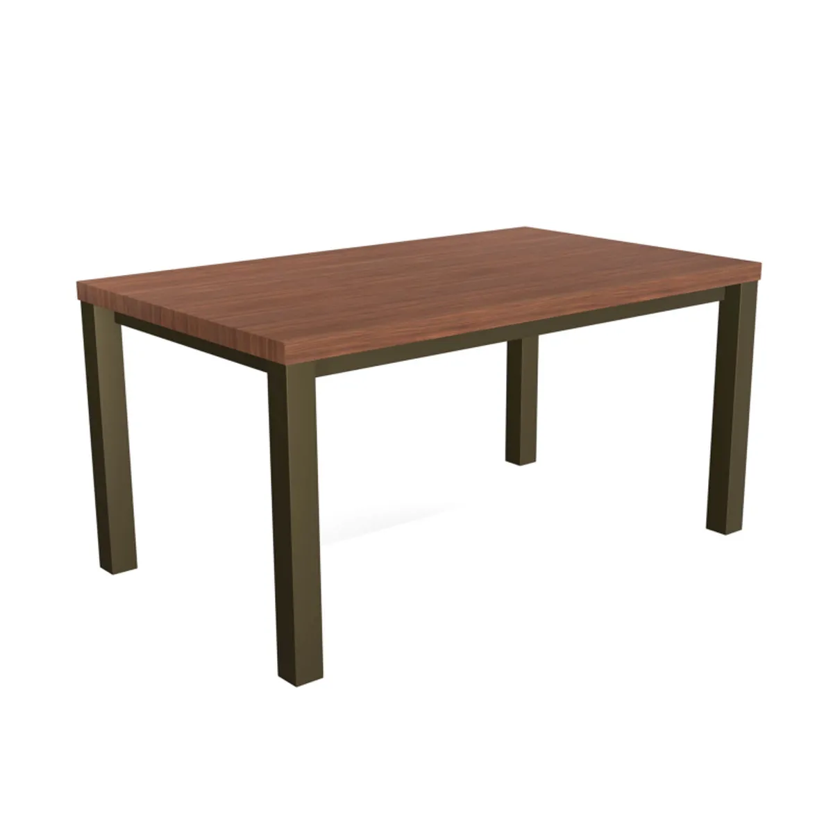 Qube - Table rectangulaire intemporelle en stratifié — vue 3