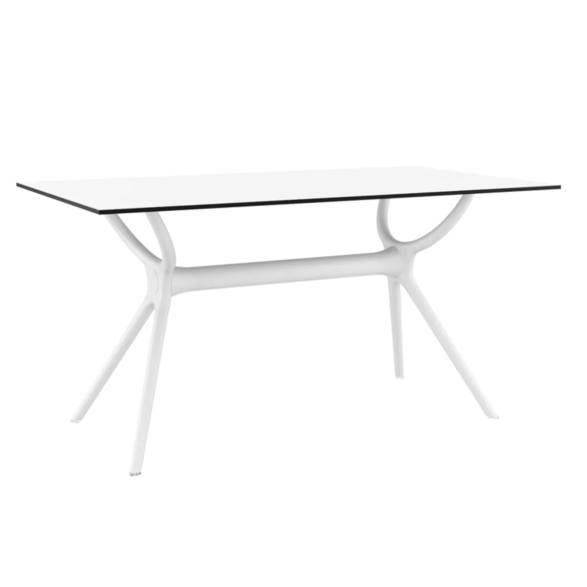 Air - Table rectangulaire en stratifié et polypropylène — vue 3