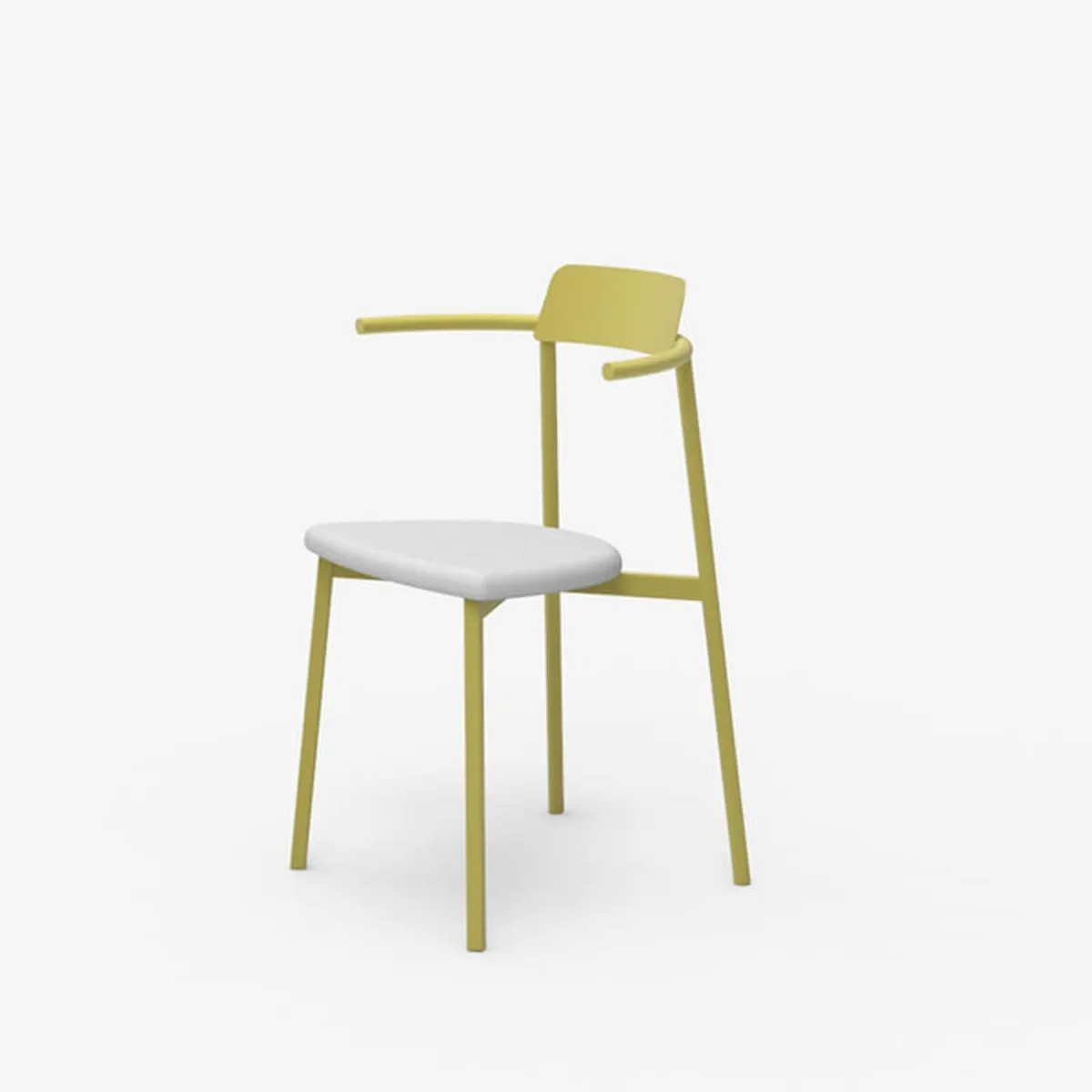 Alice Carrier® - Chaise design en acier fabriquée en France — vue 3
