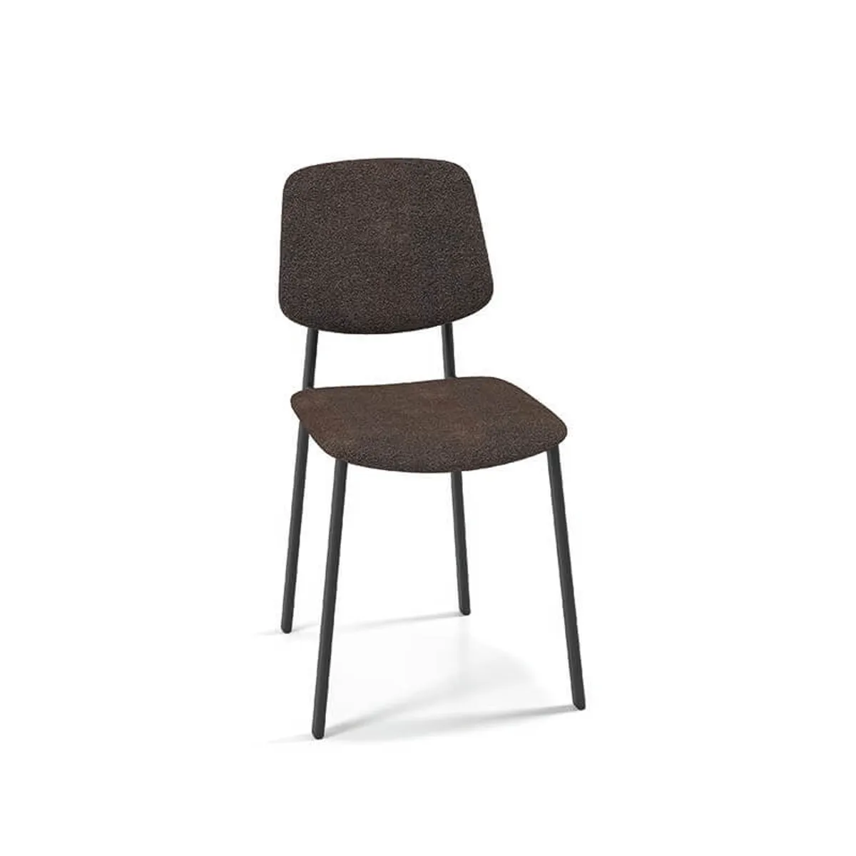 Lugano - Chaise de séjour en tissu et pieds en métal — vue 3