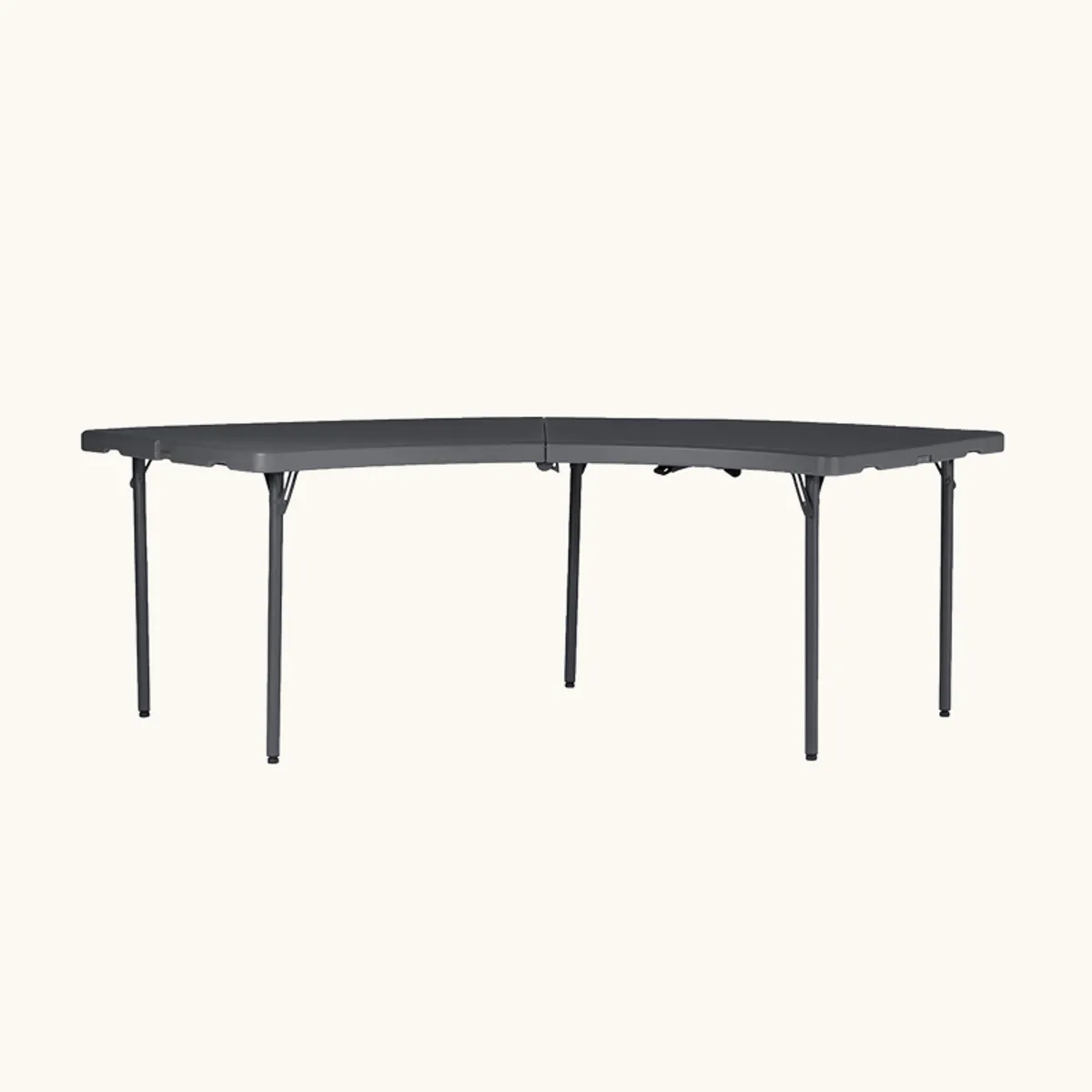 XL Moon - Table pliante circulaire gris foncé