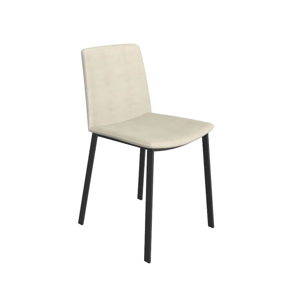 Primera - Chaise moderne tissu et pieds métal