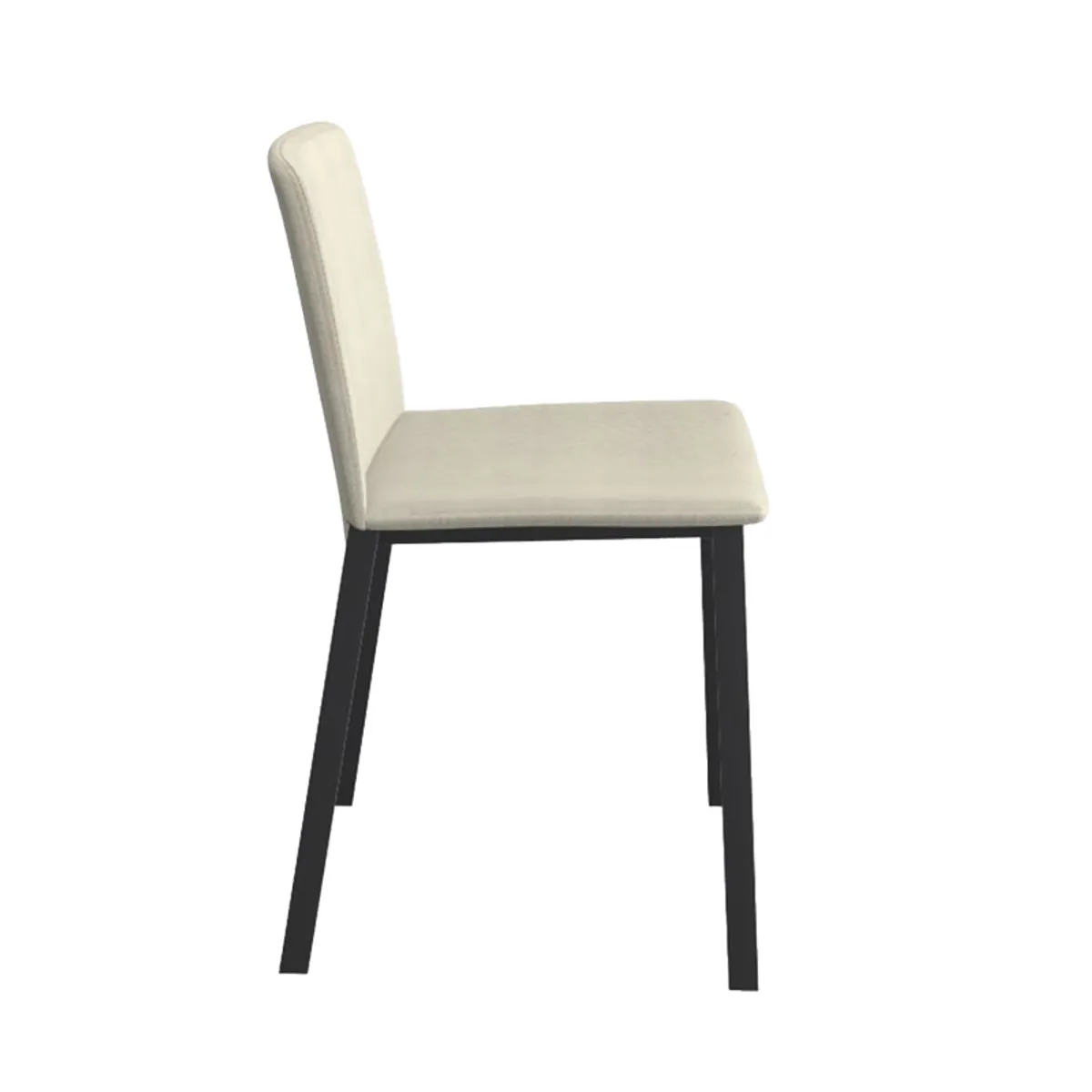 Primera - Chaise moderne tissu et pieds métal — vue 3