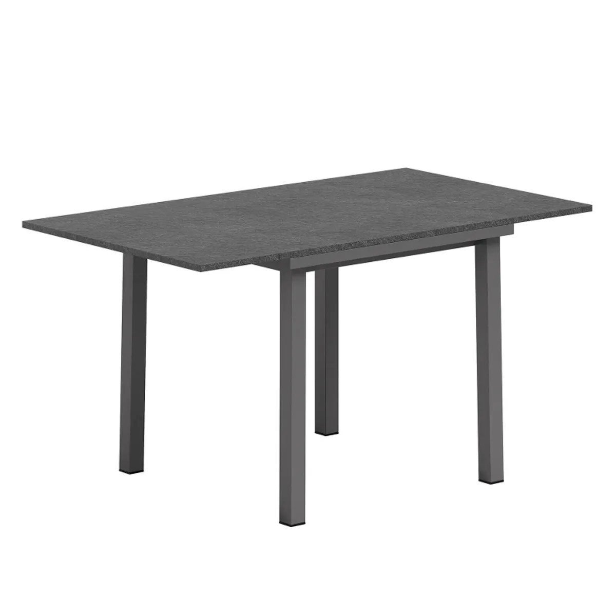 Vienna - Table de cuisine carrée extensible pieds en métal — vue 3