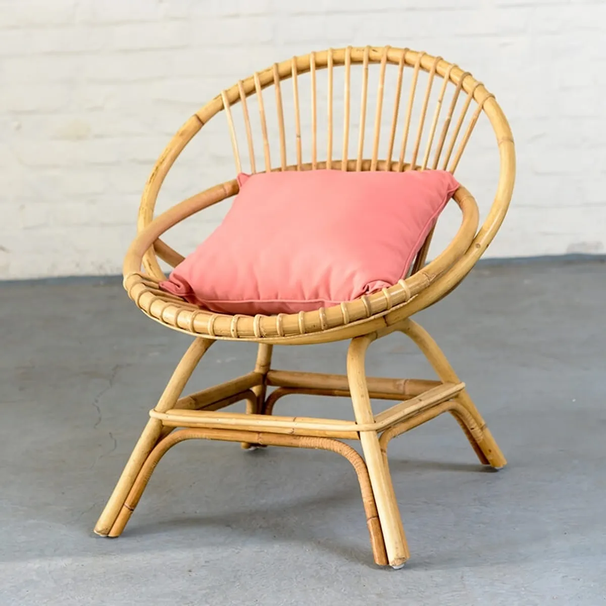 Brigitte - Fauteuil coquille en rotin