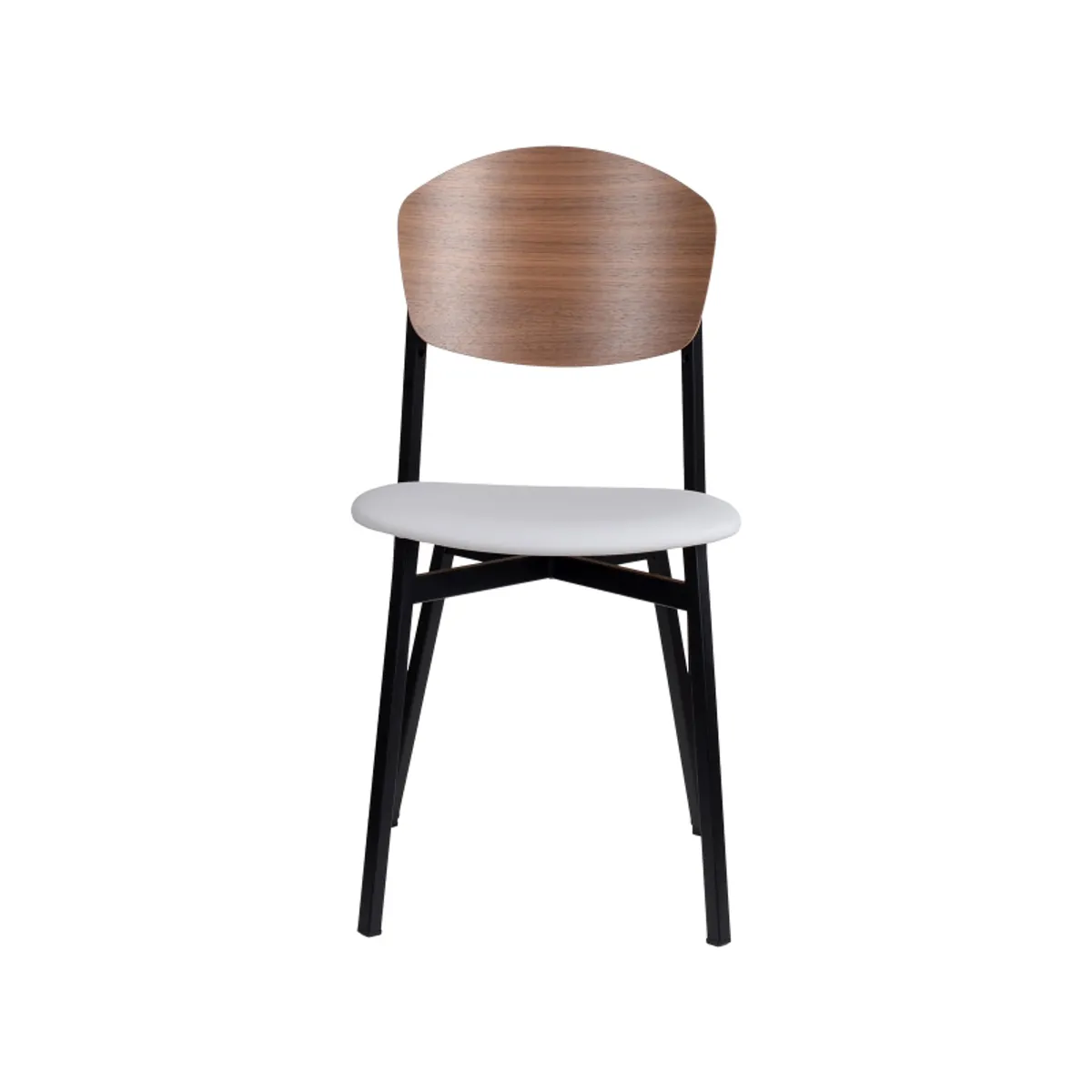 Artémis Carrier® - Chaise design française assise en synthétique, dossier bois et pieds en métal — vue 5