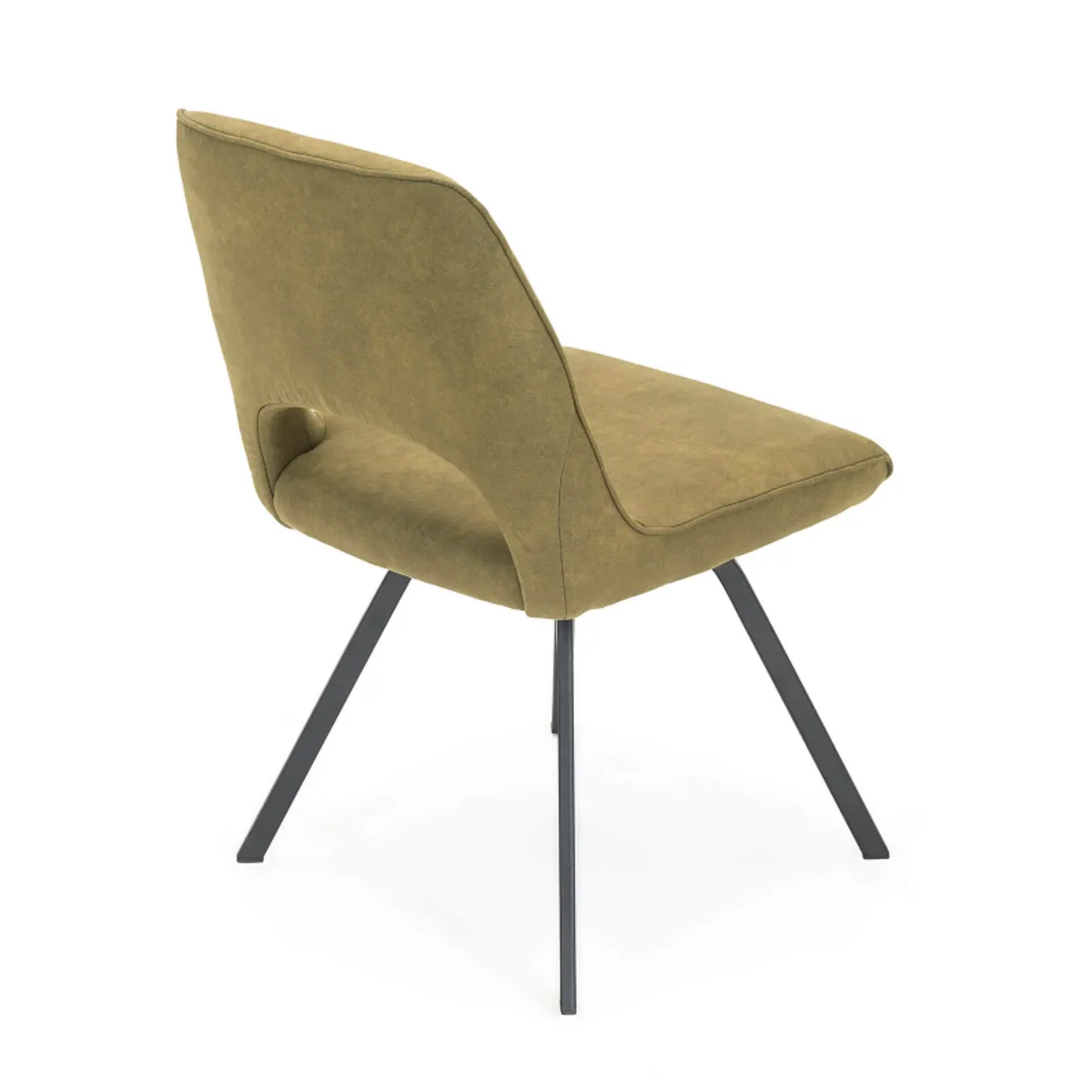 Hortense - Chaise confortable en tissu avec pieds en métal — vue 5