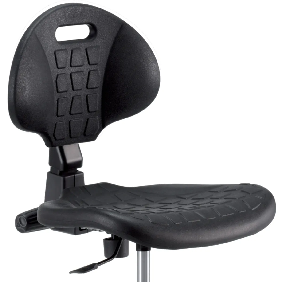 Tecnik - Chaise d'atelier en polyuréthane sur patins avec repose-pieds — vue 3