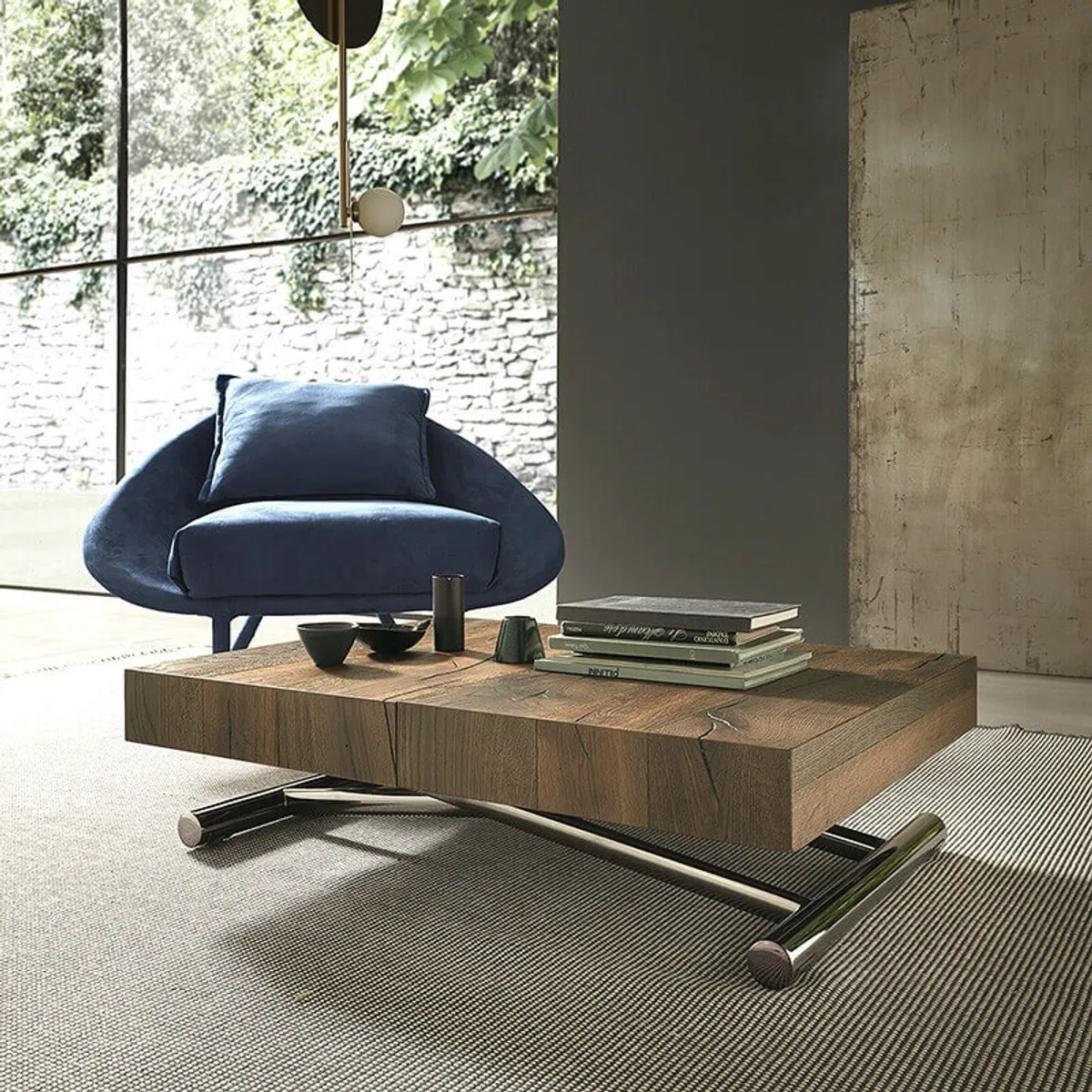 Calypso - Table relevable design avec rallonges fabrication italienne — vue 3