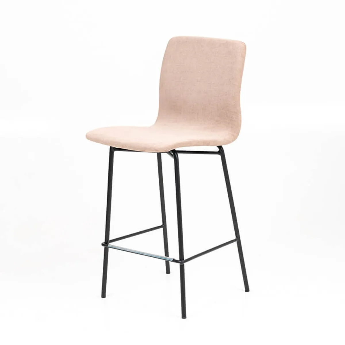 Amelie - Tabouret snack contemporain en tissu — vue 3