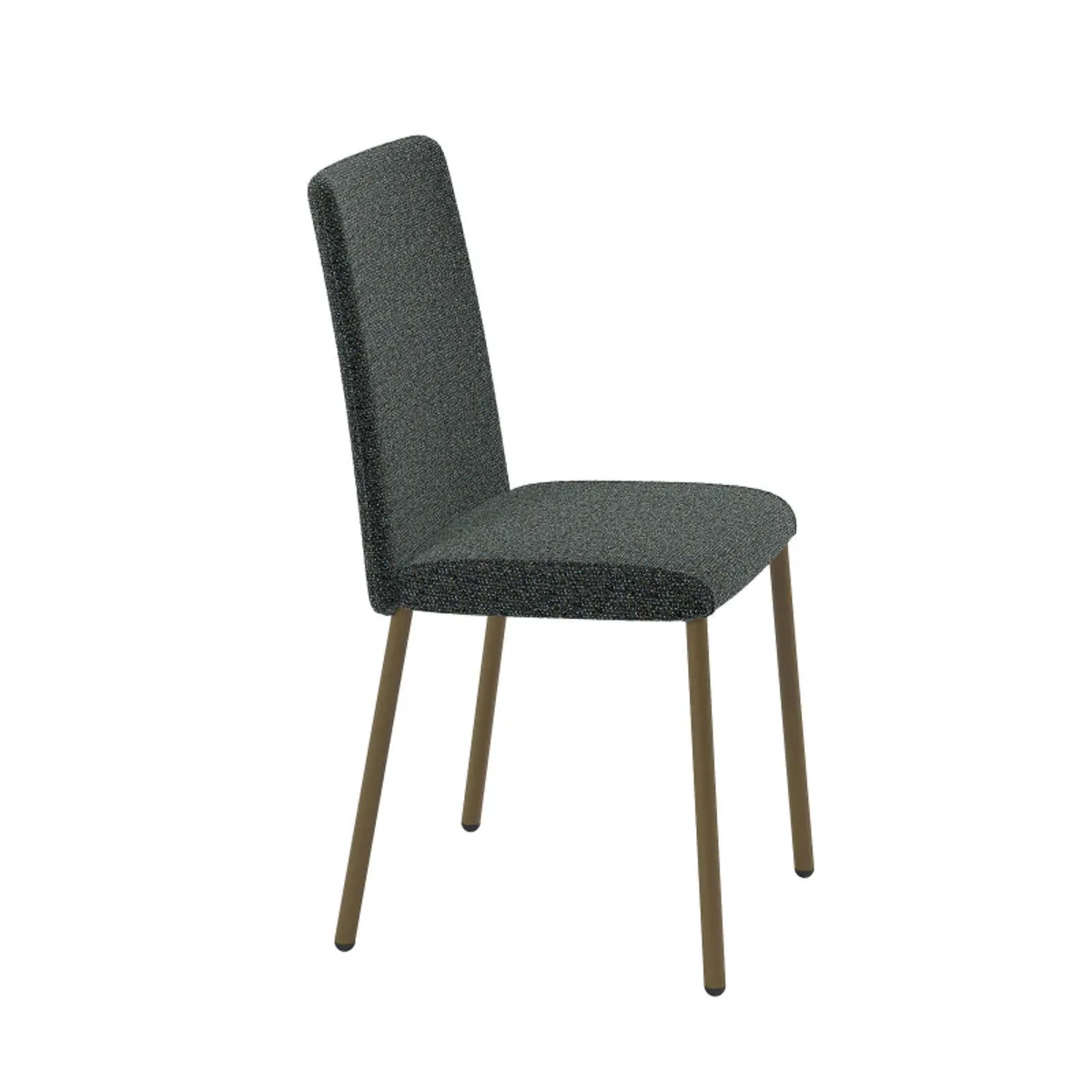 Pierrot - Chaise de salle à manger confortable en tissu et pieds en métal — vue 5