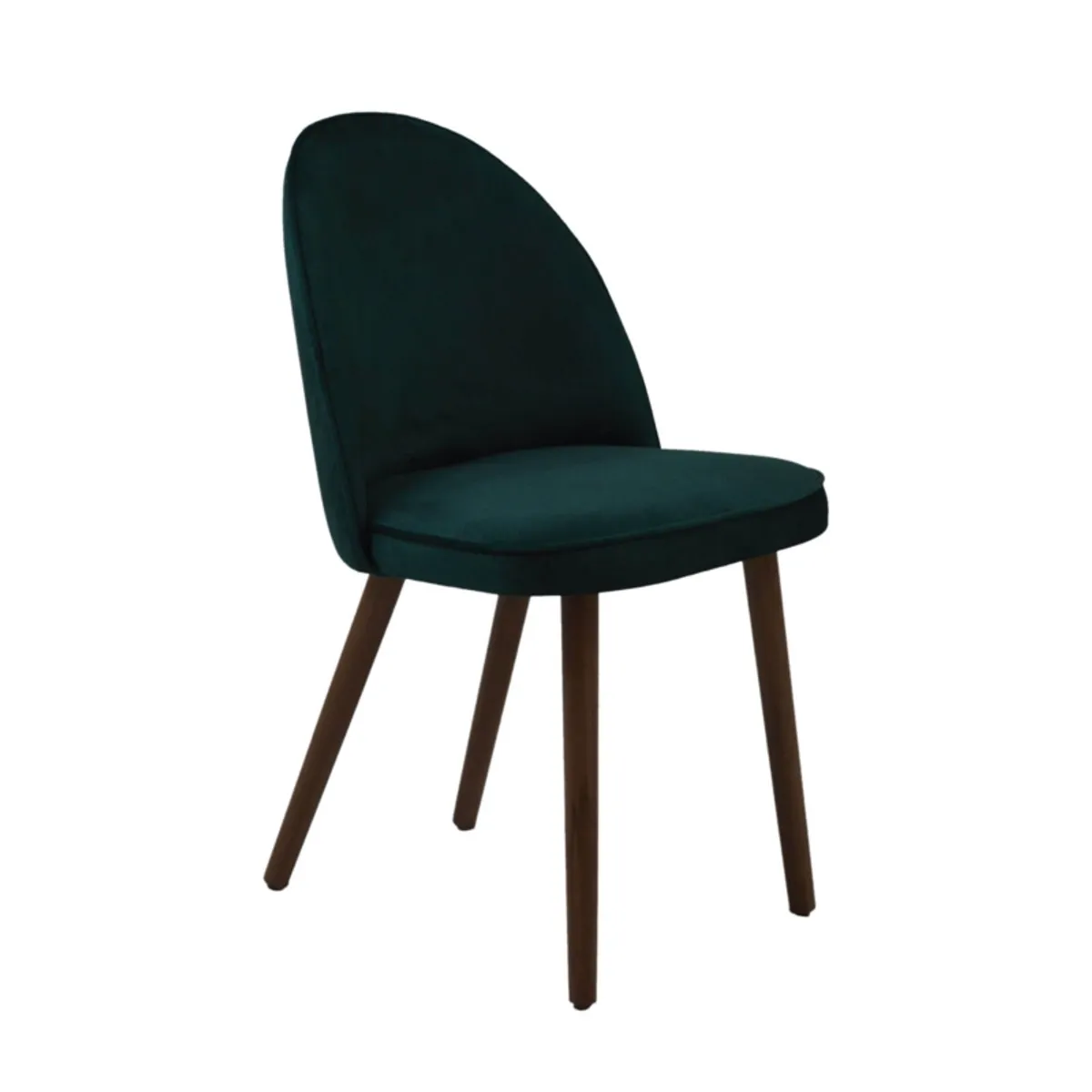 Bistrot - Chaise cosy en tissu avec pieds en bois — vue 4
