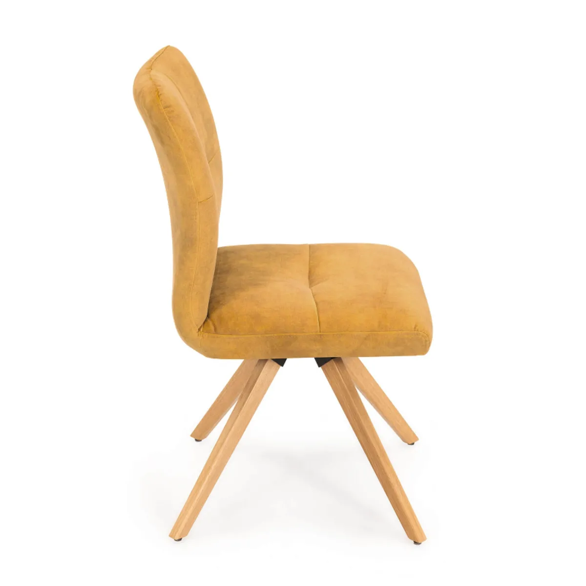 Adèle - Chaise confortable en tissu pieds bois — vue 5