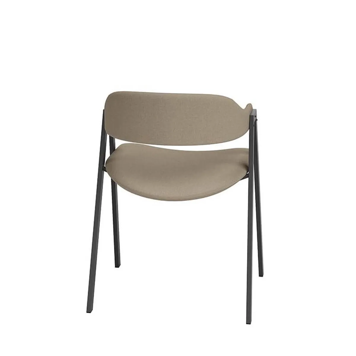 Arca - Fauteuil de table avec accoudoirs en simili — vue 4