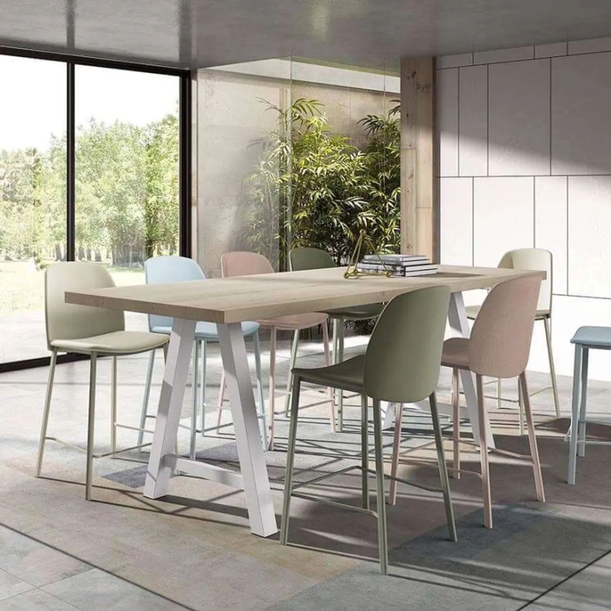 Querido - Table snack moderne de salle à manger en stratifié — vue 5