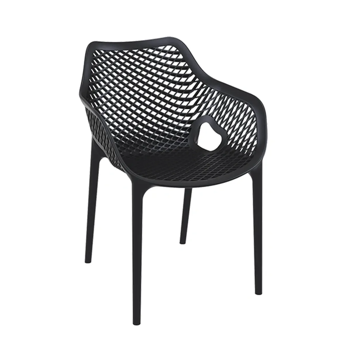 Air XL - Fauteuil de jardin moderne ajouré en polypropylène — vue 3