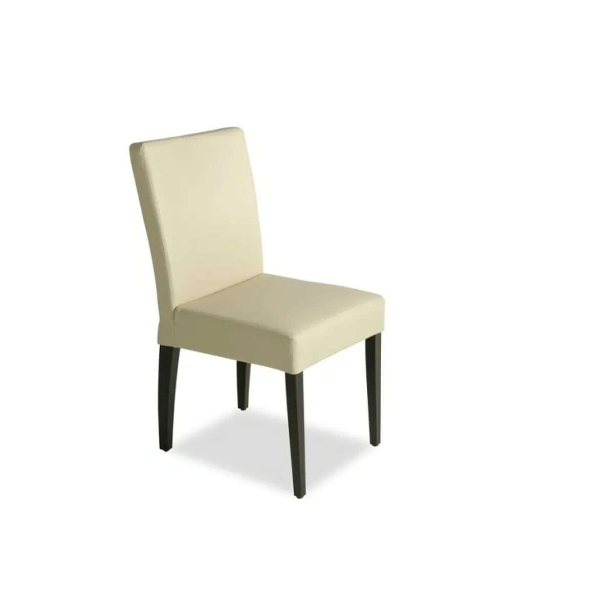 Matias - Chaise contemporaine en synthétique et bois