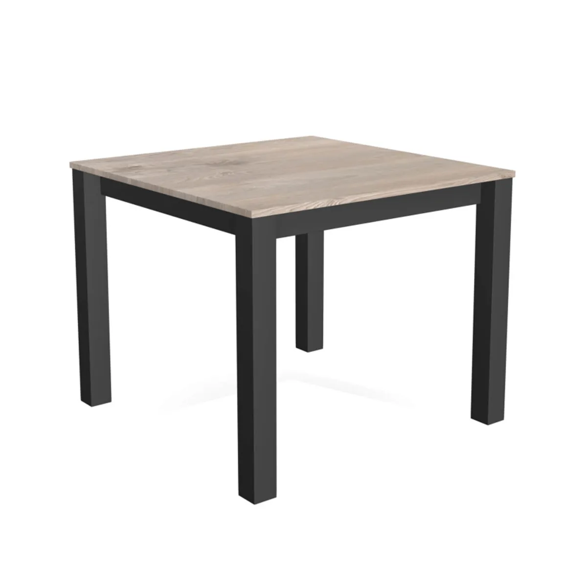 Verona - Table carrée avec pieds métal conçue en Belgique