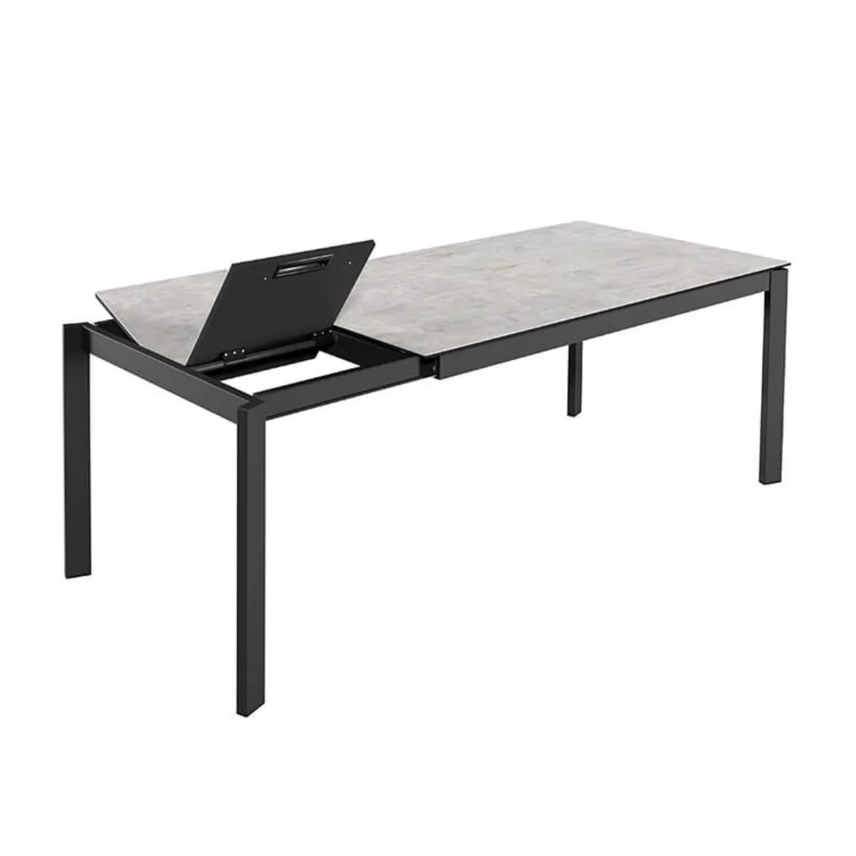 Zenit - Table en céramique extensible avec pieds en métal — vue 3