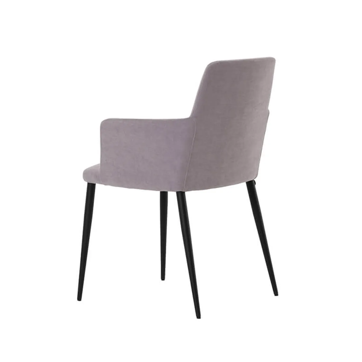 Rob C04 Mobitec® - Fauteuil de salle à manger confortable en tissu et pieds métal — vue 5