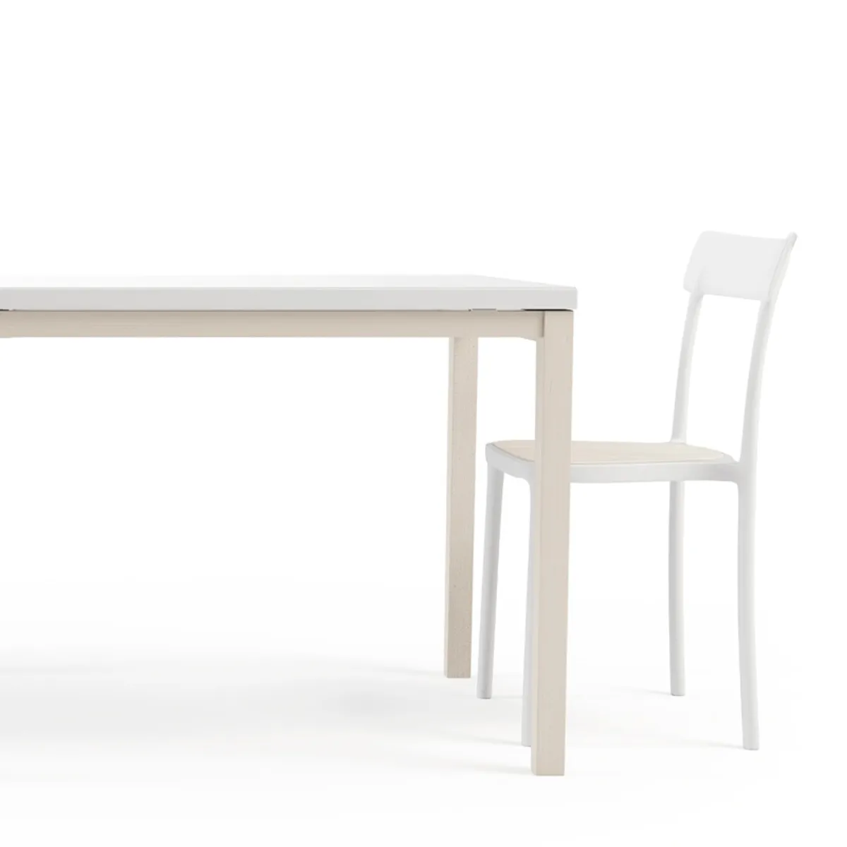 Toy bois - Table de cuisine en verre avec rallonge — vue 5