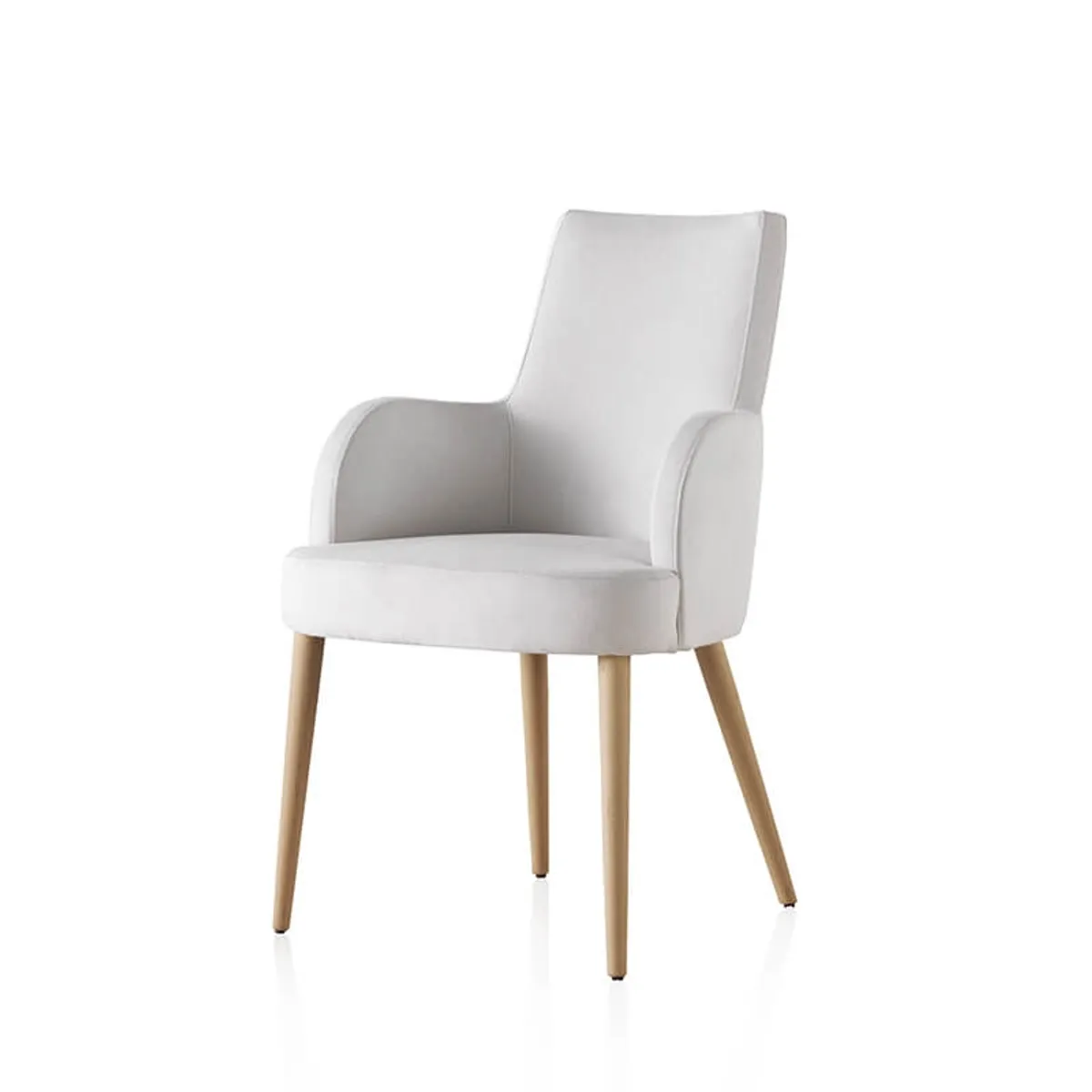 Brisa Bridge - Fauteuil confortable en tissu et pieds bois — vue 5