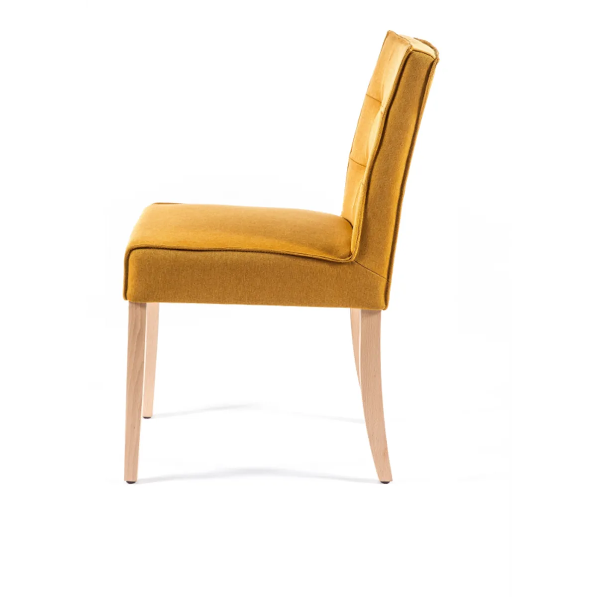 Carpe 2 - Chaise matelassée en tissu et bois — vue 4