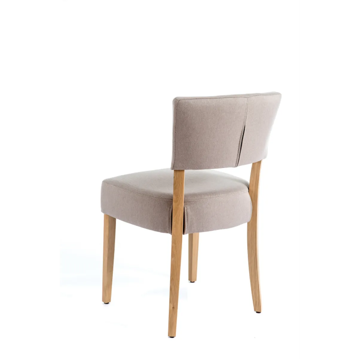Steffi 2 - Chaise matelassée en tissu et bois — vue 3