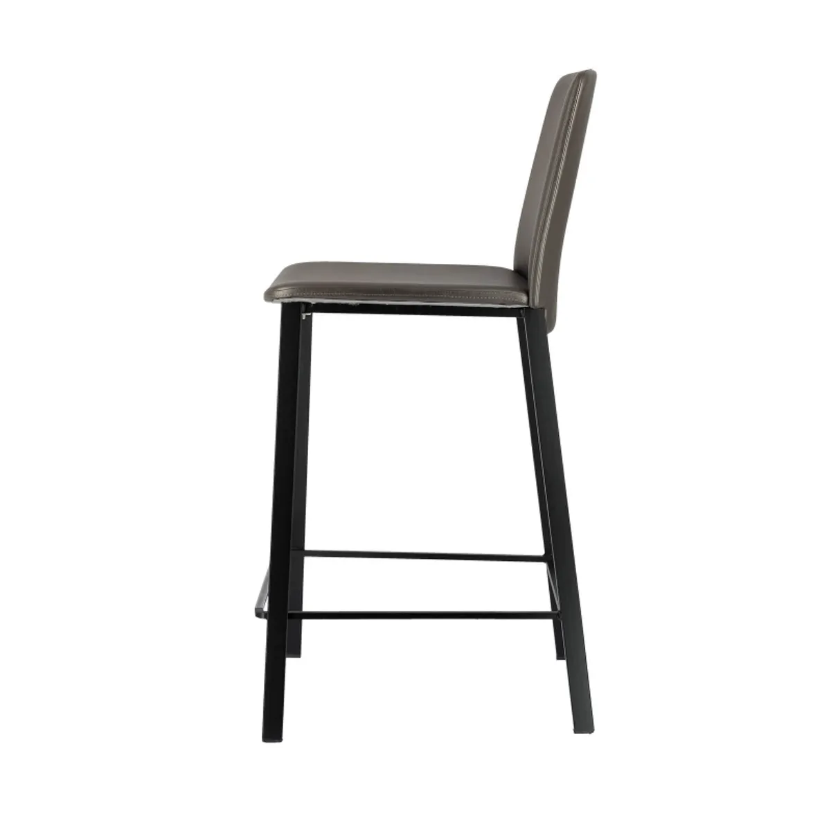 Primera - Tabouret snack belge rembourré en simili et pieds en métal — vue 5