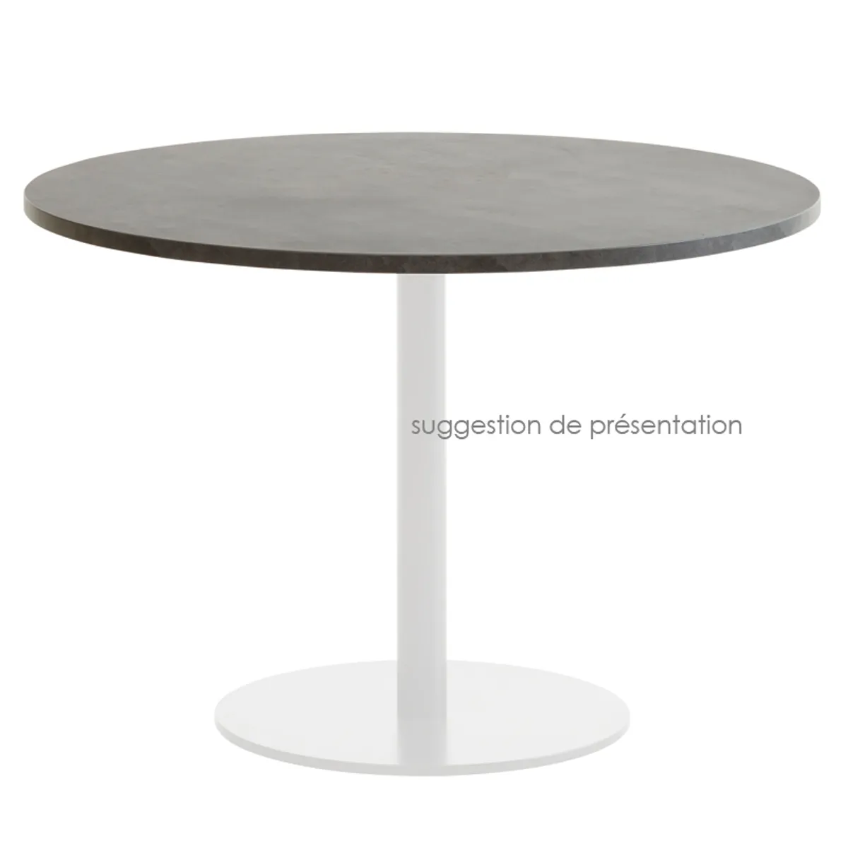 Plateau HPL 24/26 - Plateau de table rond en stratifié — vue 5
